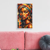 Tableau Déco ( Piercing Gaze ) Art Abstraite キャンバスプリント (インサイチュ (リビング))