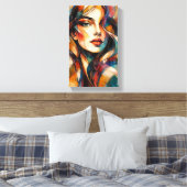 Tableau Déco  Portrait Beauté Art Abstrait キャンバスプリント (インサイチュ (寝室))