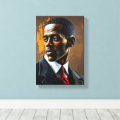 Tableau Déco ( Presence ) Portrait Homme Chic キャンバスプリント (インサイチュ (ウッドフロア))