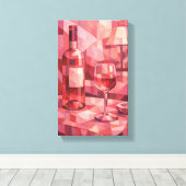 Tableau Déco ( Rose De Vin ) Art Abstraite キャンバスプリント (インサイチュ (ウッドフロア))