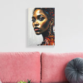Tableau Déco (Temperature) Portrait Beauté キャンバスプリント (インサイチュ (リビング))