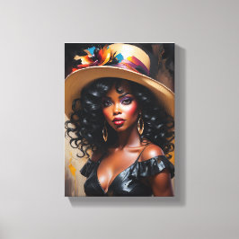 Tableau Déco (The Grace) Portrait D'Une Diva  キャンバスプリント