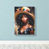 Tableau Déco (The Grace) Portrait D'Une Diva  キャンバスプリント (インサイチュ (ウッドフロア))