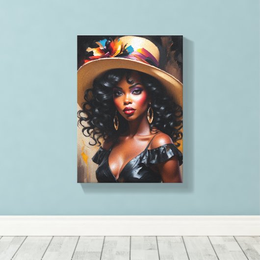 Tableau Déco (The Grace) Portrait D'Une Diva  キャンバスプリント (インサイチュ (ウッドフロア))