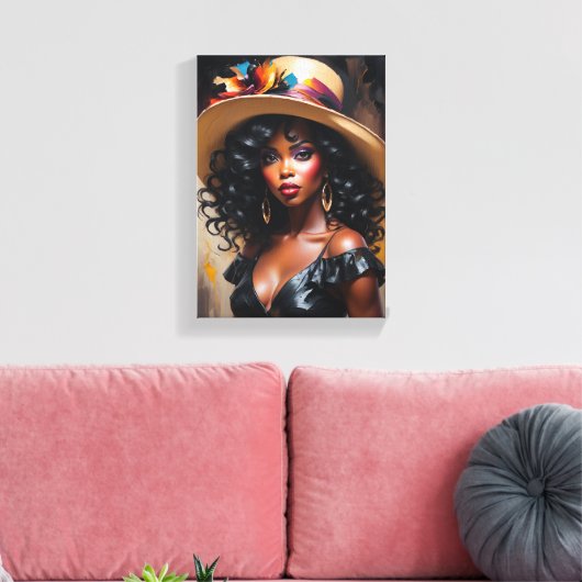 Tableau Déco (The Grace) Portrait D'Une Diva  キャンバスプリント (インサイチュ (リビング))