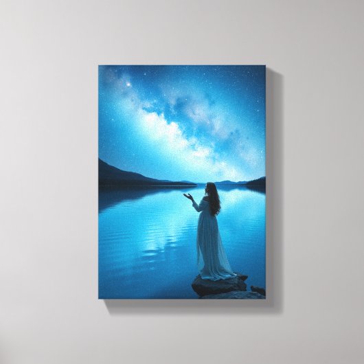Tableau Décoratif ( Femme sous les étoiles ) キャンバスプリント (正面)