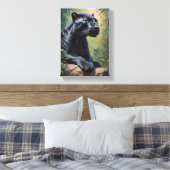 Tableau Décoratif  Profil d'une Panthère Imposante キャンバスプリント (インサイチュ (寝室))