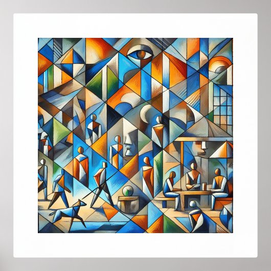 Tableau inspiration cubiste 箔ポスター (正面)