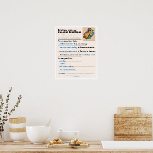Tableau Lines of Dialog Excellence ポスター (キッチン)