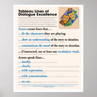 Tableau Lines of Dialog Excellence ポスター