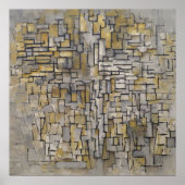 Tableau No. 2/Composition No. VII by Pietモンドリアン ポスター (正面)