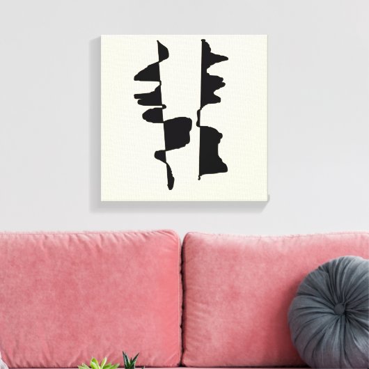 Tableau Toile Tendue - Abstrait Dual Face キャンバスプリント (インサイチュ (リビング))