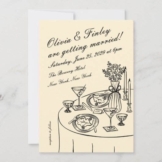 Tableau Wedding Invitation 招待状 (正面)