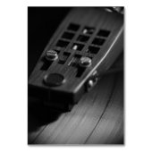 TableCard: Vinyl Record onターンテーブル。レトロテーマ テーブルナンバー (裏面)