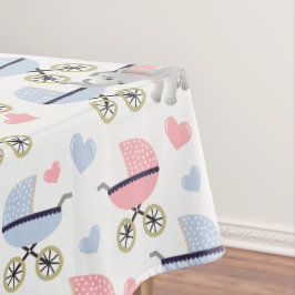 Tablecloth Baby Stroller Stork Pink Blue Elephant テーブルクロス