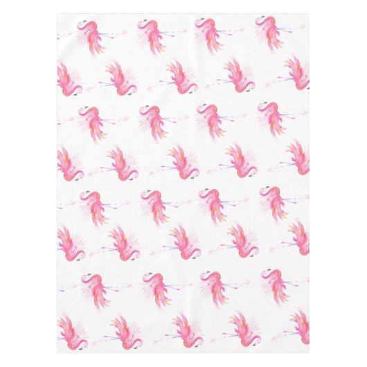Tablecloth for Pink Flamingo Party テーブルクロス (正面)