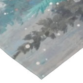 Tablecloth Green Christmas Trees Winter Forest テーブルクロス (アングル)