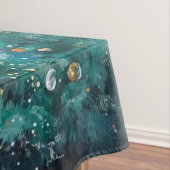 Tablecloth Green Christmas Trees Winter Forest テーブルクロス (インサイチュ)