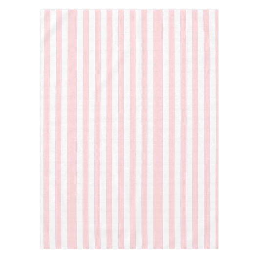 Tablecloth Pink & White Stripe テーブルクロス (正面)