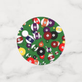 Tablefetti -ビリヤードおよび2球 コンフェッティ (スモール正面)