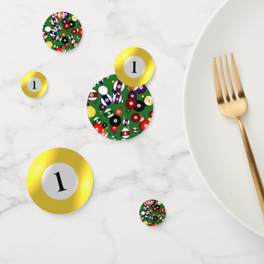 Tablefetti – ビリヤードと1ボール コンフェッティ (グループ)