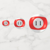 Tablefetti – ビリヤードと11ボール コンフェッティ (裏面)