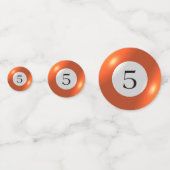 Tablefetti – ビリヤードと5ボール コンフェッティ (裏面)