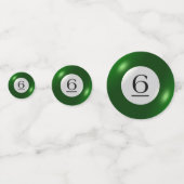 Tablefetti – ビリヤードと6ボール コンフェッティ (裏面)