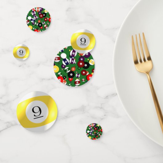 Tablefetti – ビリヤードと9ボール コンフェッティ (グループ)