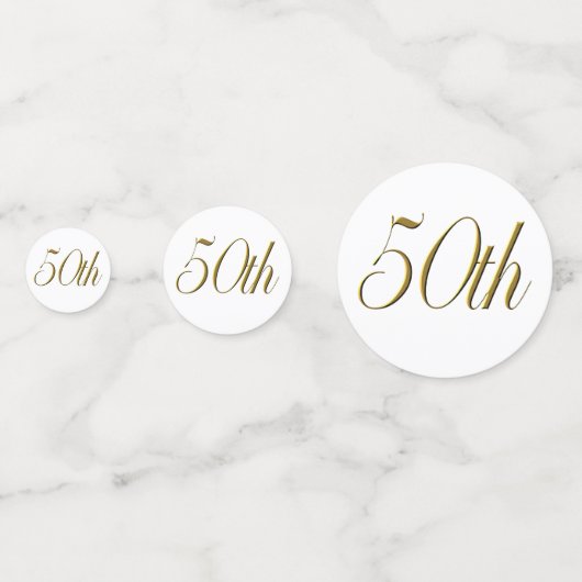 Tablefetti - 50パーソナライズされた周年結婚を迎える コンフェッティ (正面)