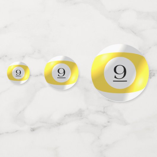 Tablefetti - 9ボール コンフェッティ (正面)