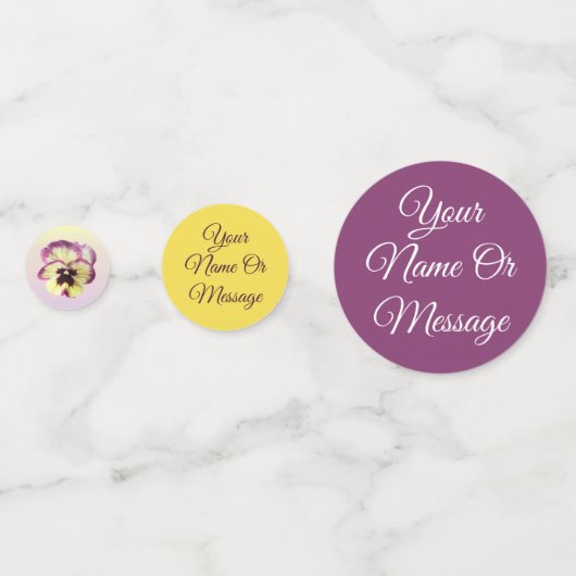 Tablefetti - Burgundy Blotch Pansy コンフェッティ (裏面)