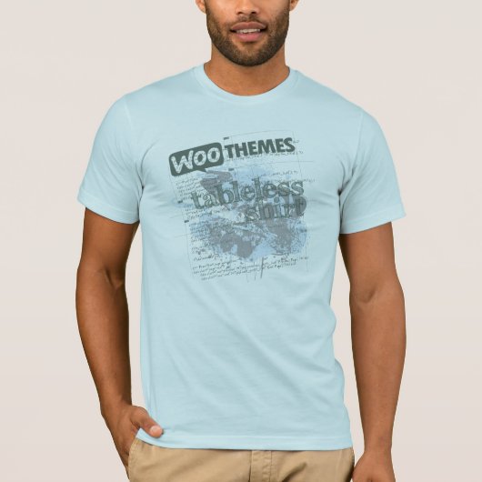 Tablelessのワイシャツ(人淡いブルーの) - tシャツ (正面)