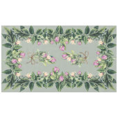 Tableloth 60"x104"チューリップSageのつる植物 テーブルクロス (正面(横))