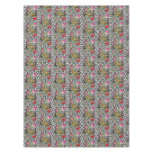 Tableloth Cats Feline Dogヴィンテージ テーブルクロス (正面)