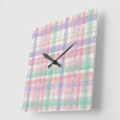 Tableloth Shabby Natasha Us擦り切れたのシックなTableloth Sha スクエア壁時計 (傾斜)