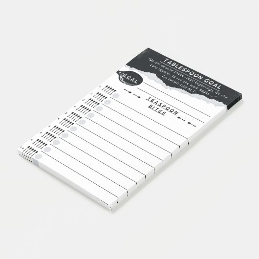 Tablespoon Goals List ポストイット (アングル)