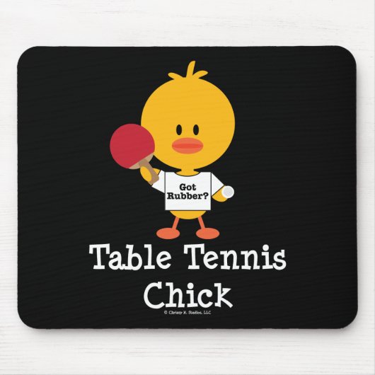 TableTennisChick マウスパッド (正面)
