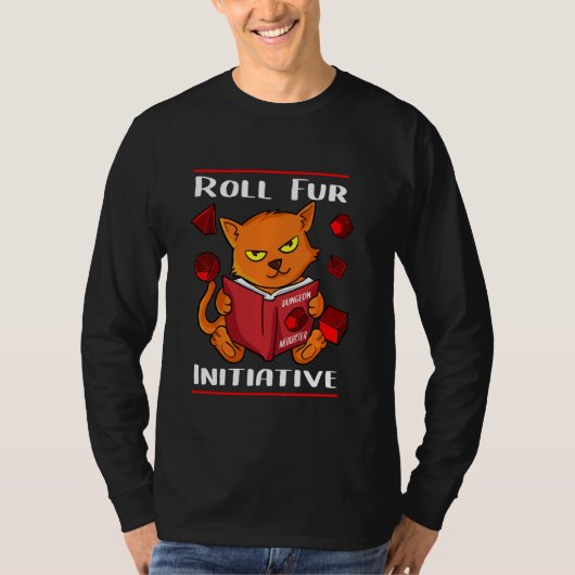 TabletopゲームTtrpg Rpgイニシアチブ転がDung用 Tシャツ (正面)