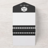 Tabletopシック(ブラック) オールインワン招待状 (外側)