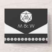 Tabletopシック(ブラック) オールインワン招待状 (裏面)