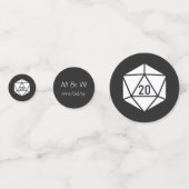 Tabletopブラックテーブル紙吹雪 コンフェッティ (裏面)