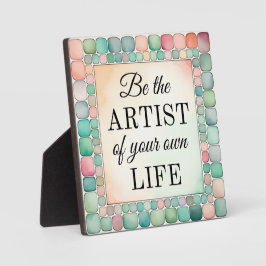 Tabletopプラークあなたの人生のアーティストになる フォトプラーク