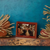 Tabletop写真プレートとイーゼル フォトプラーク (側面)