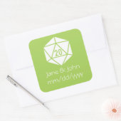 Tabletop Chic in Peridotステッカー スクエアシール (封筒)