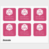 Tabletop Chic in Raspberry Sticker スクエアシール (シート)