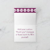 Tabletop Chic in Wineサンキューカード サンキューカード (内部)