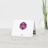 Tabletop Chic in Wineサンキューカード サンキューカード (裏面)