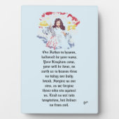 Tabletop Easel w/Canvas : Lord's祈りの言葉 フォトプラーク (正面)