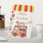 Tabletop Food Signage Pizza Station 台座サイン (インサイチュ)